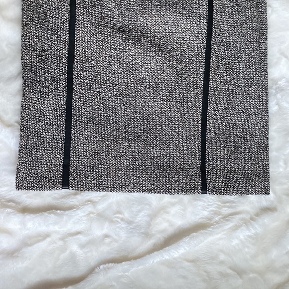 Boss by Hugo Boss Tweed Pencil Midi Skirt with Leather detailing - Picture 7 of 14